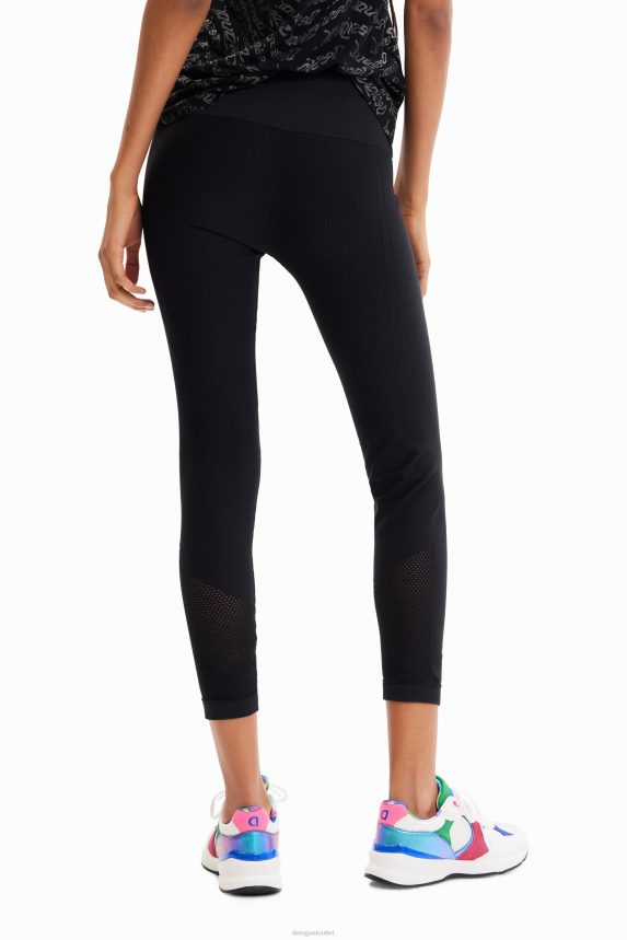 Women DesigualTextured stretch leggings Clothing 68X240424