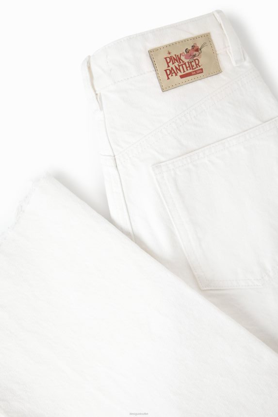 Women DesigualWide-leg Pink Panther jeans Clothing 68X240498