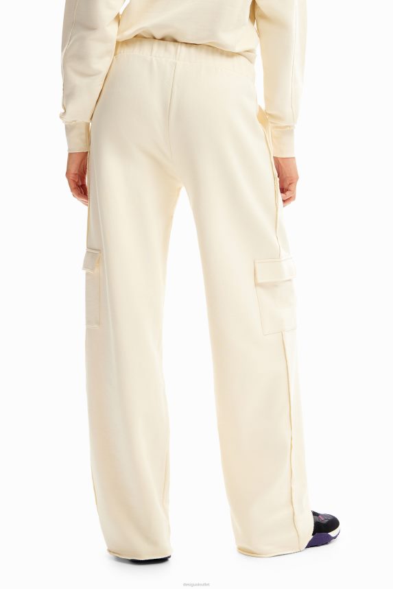 Women DesigualWide-leg cargo trousers Clothing 68X240236