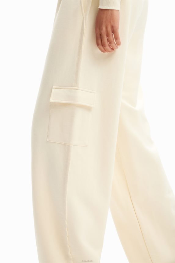 Women DesigualWide-leg cargo trousers Clothing 68X240236