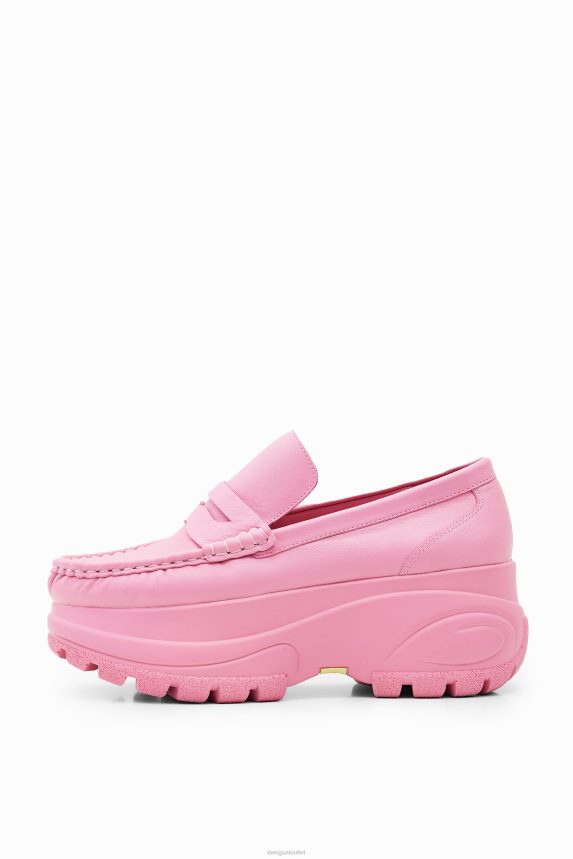 Women DesigualMaitrepierre platform leather moccasins Footwear 68X2401468