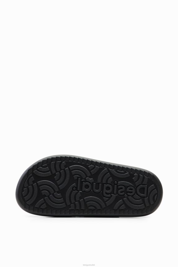 Women DesigualEmbroidered straps sandals Footwear 68X240986