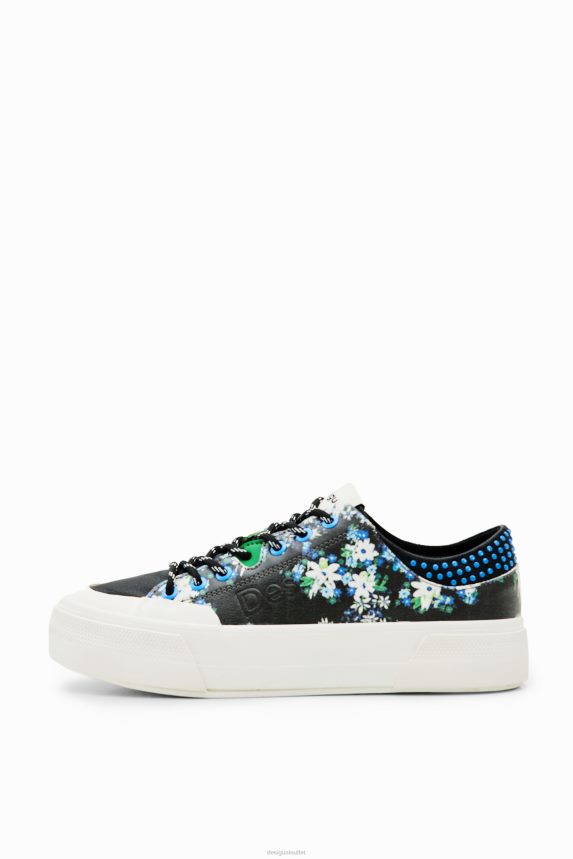 Women DesigualFloral platform sneakers Footwear 68X2401499