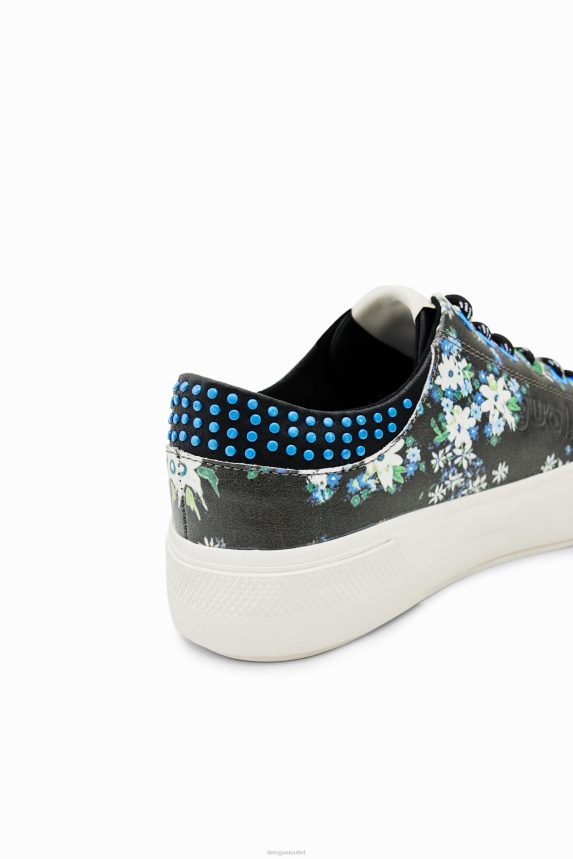 Women DesigualFloral platform sneakers Footwear 68X2401499
