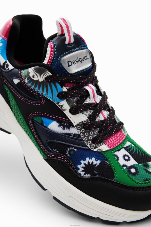 Women DesigualGeometric motif running sneakers Footwear 68X2401488
