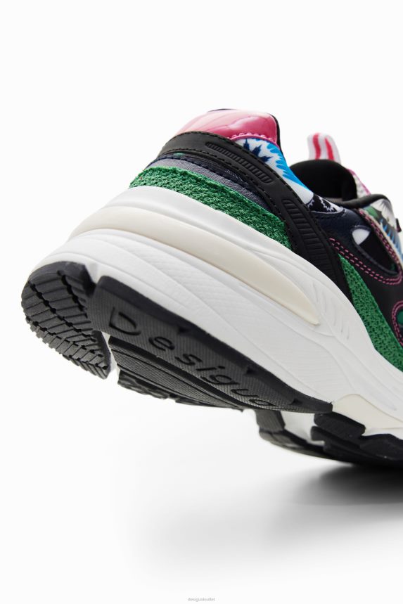 Women DesigualGeometric motif running sneakers Footwear 68X2401488