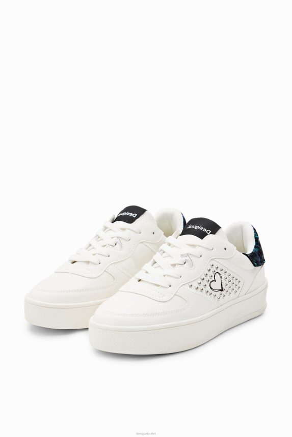 Women DesigualHeart platform sneakers Footwear 68X2401481
