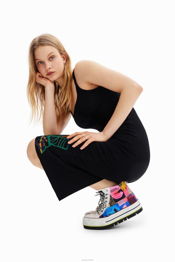 Women DesigualHigh-top platform collage sneakers Footwear 68X2401464