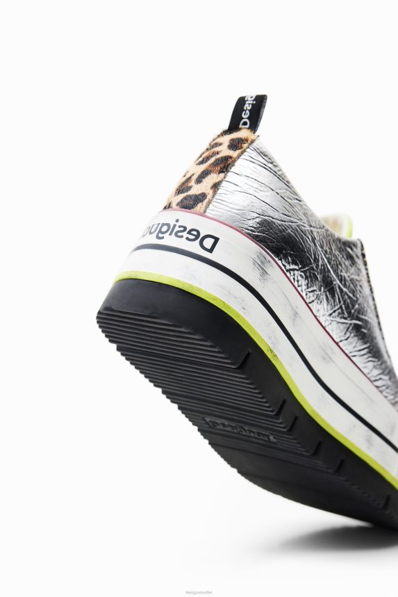 Women DesigualLow platform patch sneakers Footwear 68X2401472