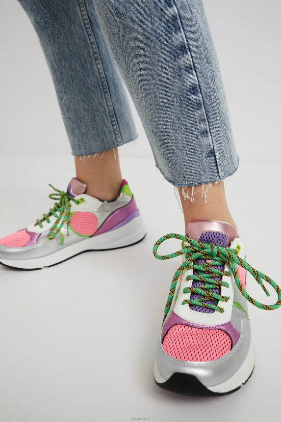 Women DesigualM. Christian Lacroix neon sneakers Footwear 68X2401515