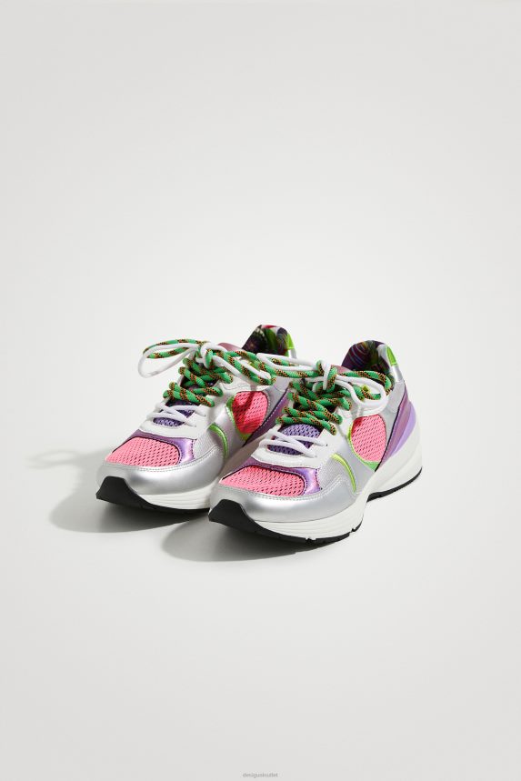 Women DesigualM. Christian Lacroix neon sneakers Footwear 68X2401515