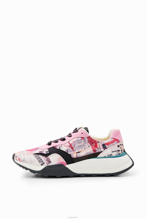 Women DesigualNewspaper running sneakers Footwear 68X2401492