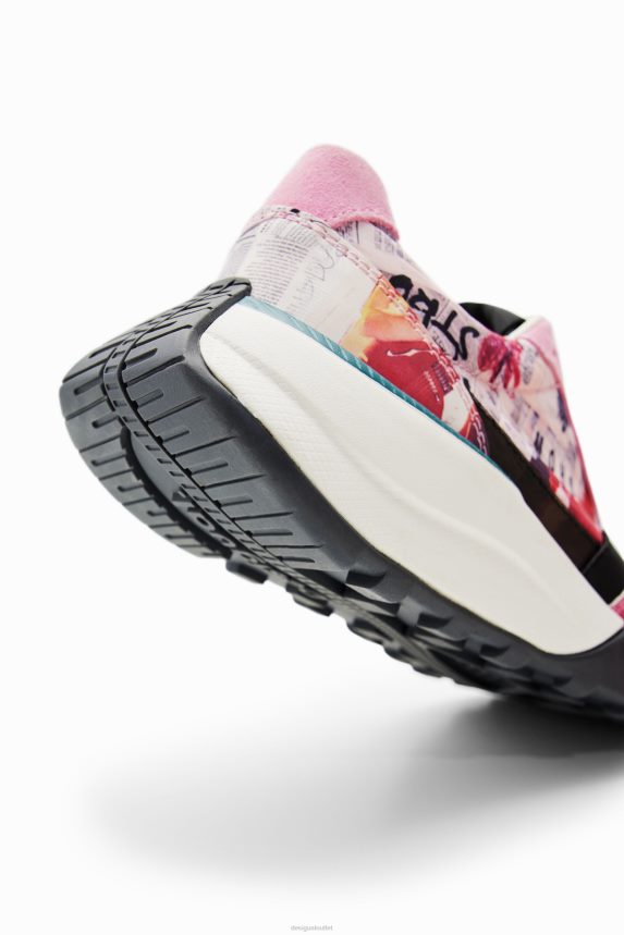 Women DesigualNewspaper running sneakers Footwear 68X2401492