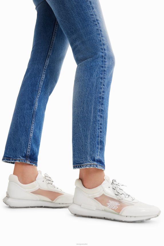 Women DesigualTransparency running sneakers Footwear 68X240702
