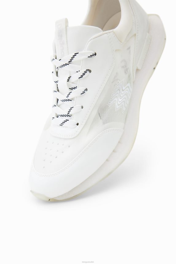 Women DesigualTransparency running sneakers Footwear 68X240702